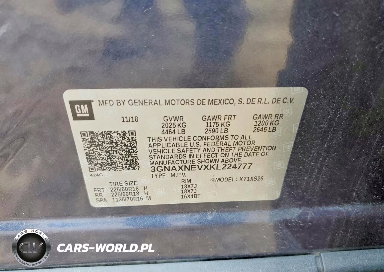 2019 Chevrolet Equinox Premier VIN:3GNAXNEVXKL224777 - 13