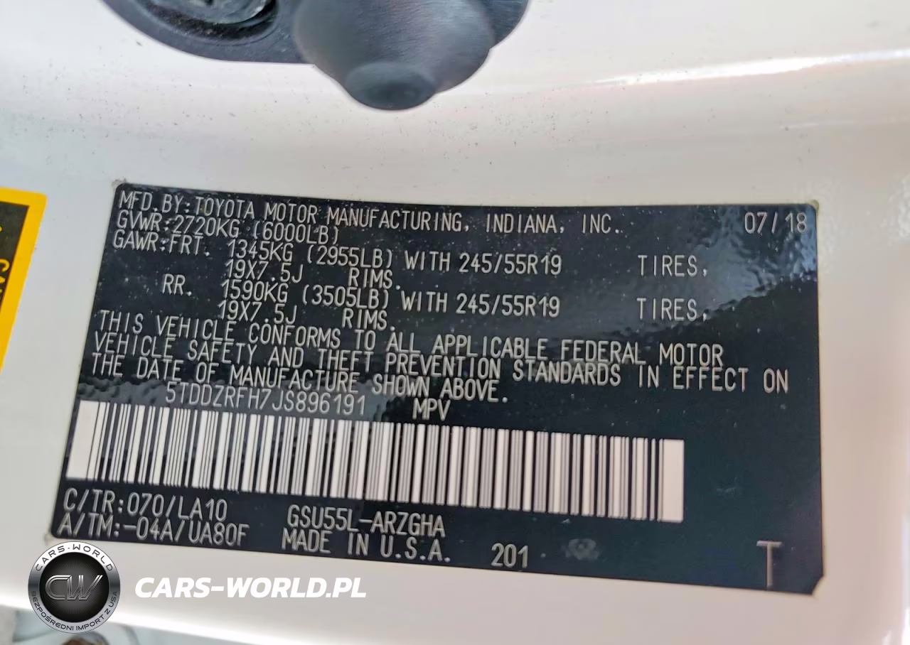 2018 Toyota Highlander Limited Platinum VIN:5TDDZRFH7JS896191 - 13