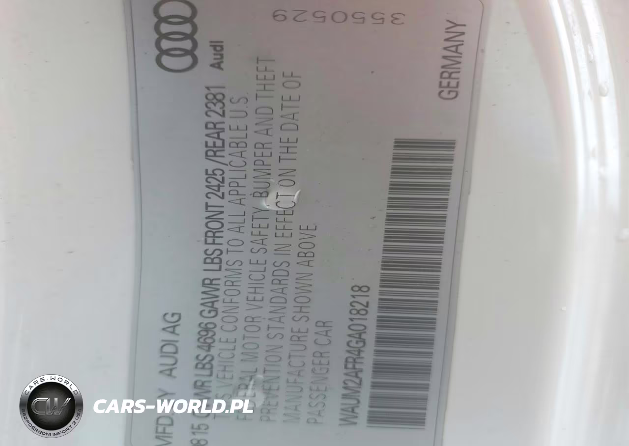 2016 Audi A5 Premium Plus S-Line VIN:WAUM2AFR4GA018218 - 12