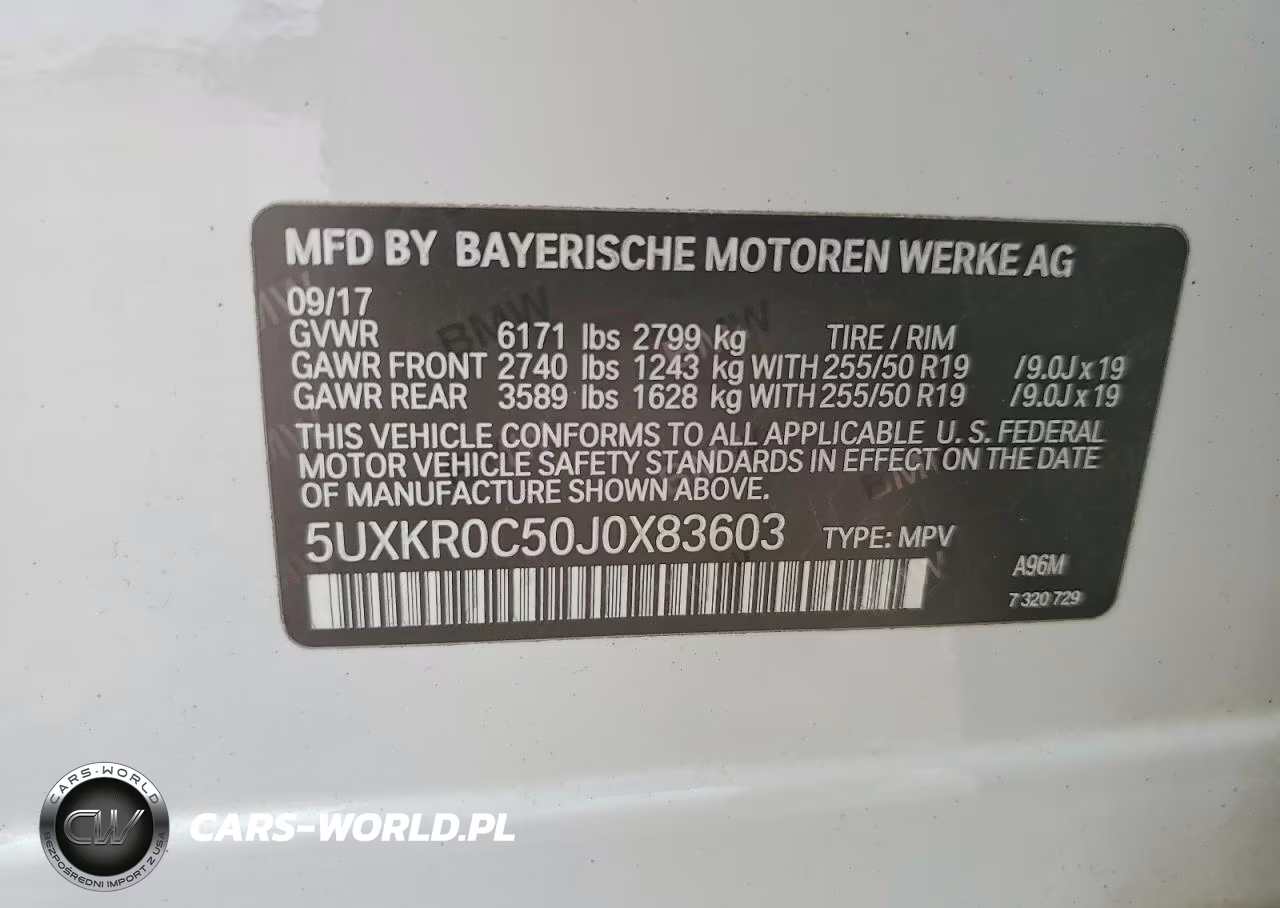 2018 BMW X5 xDrive35I VIN:5UXKR0C50J0X83603 - 13