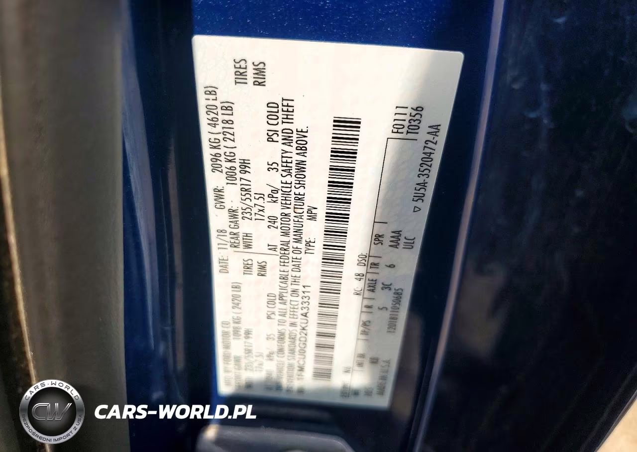 2019 Ford Escape Se VIN:1FMCU0GD2KUA33311 - 13