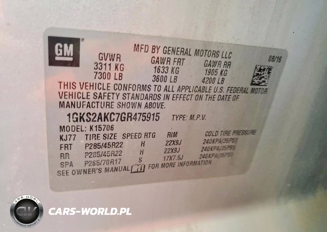 2016 GMC Yukon Sle VIN:1GKS2AKC7GR475915 - 13
