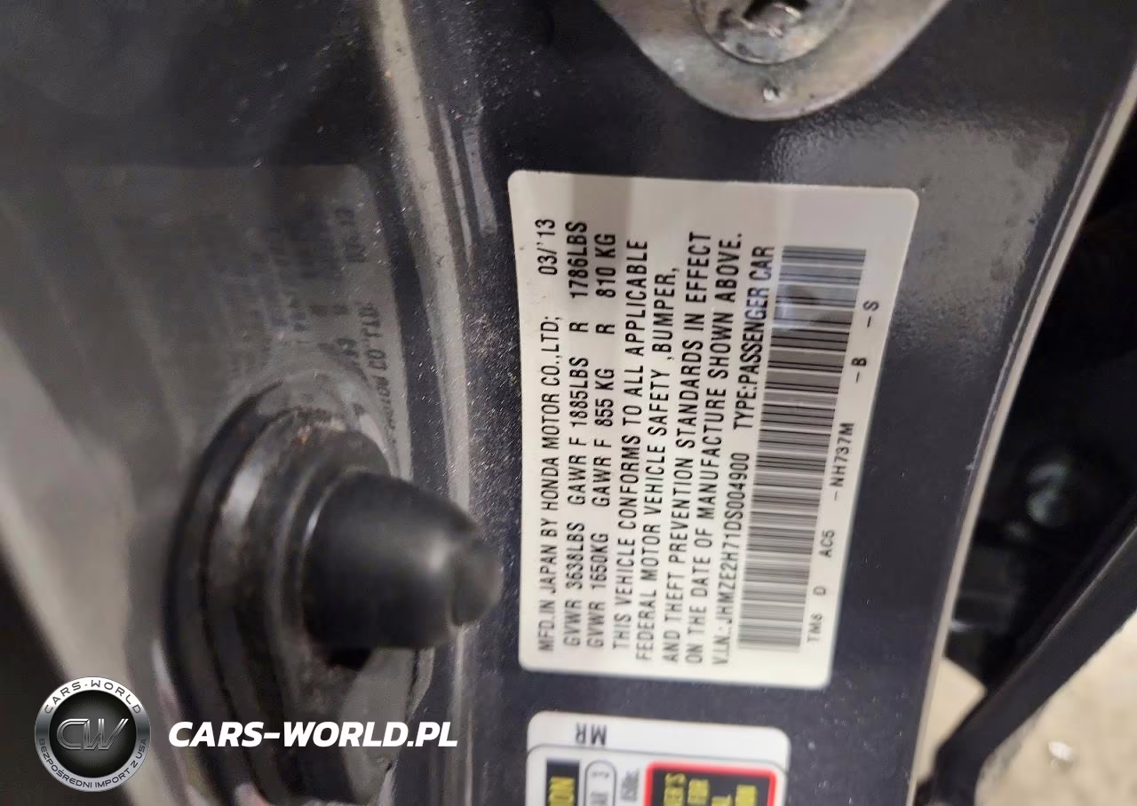 2013 Honda Insight Ex VIN:JHMZE2H71DS004900 - 12
