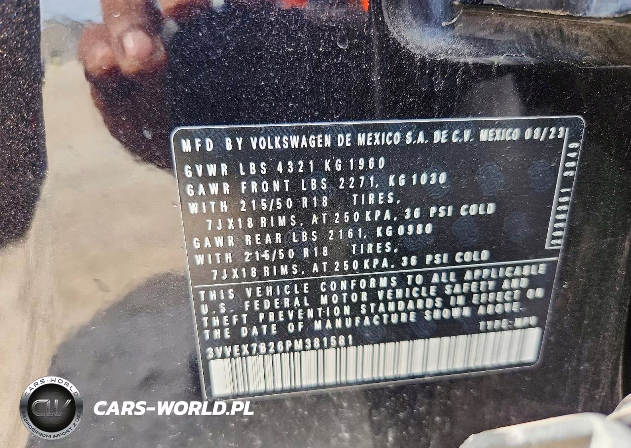 2023 Volkswagen Taos Se VIN:3VVEX7B26PM381581 - 12