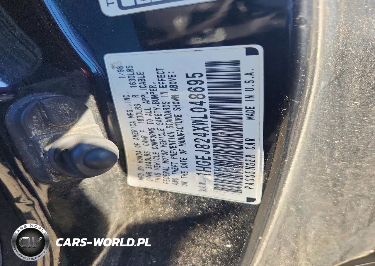 1998 Honda Civic Ex VIN:1HGEJ824XWL048695 - 12