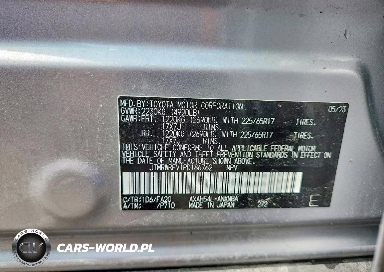 2023 Toyota Rav4 Hybrid Xle VIN:JTMRWRFV1PD186762 - 13