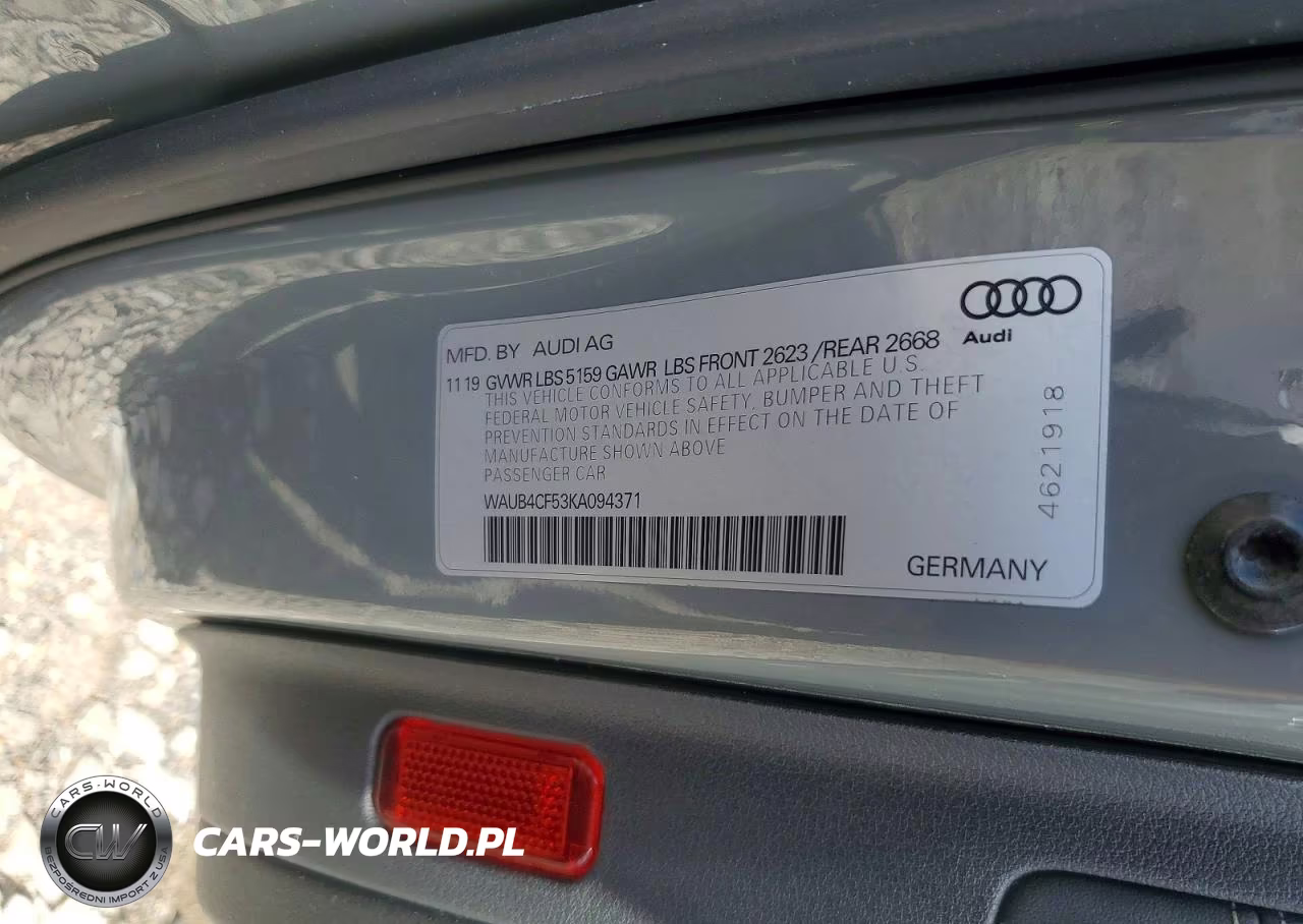 2019 Audi S5 Premium Plus VIN:WAUB4CF53KA094371 - 12