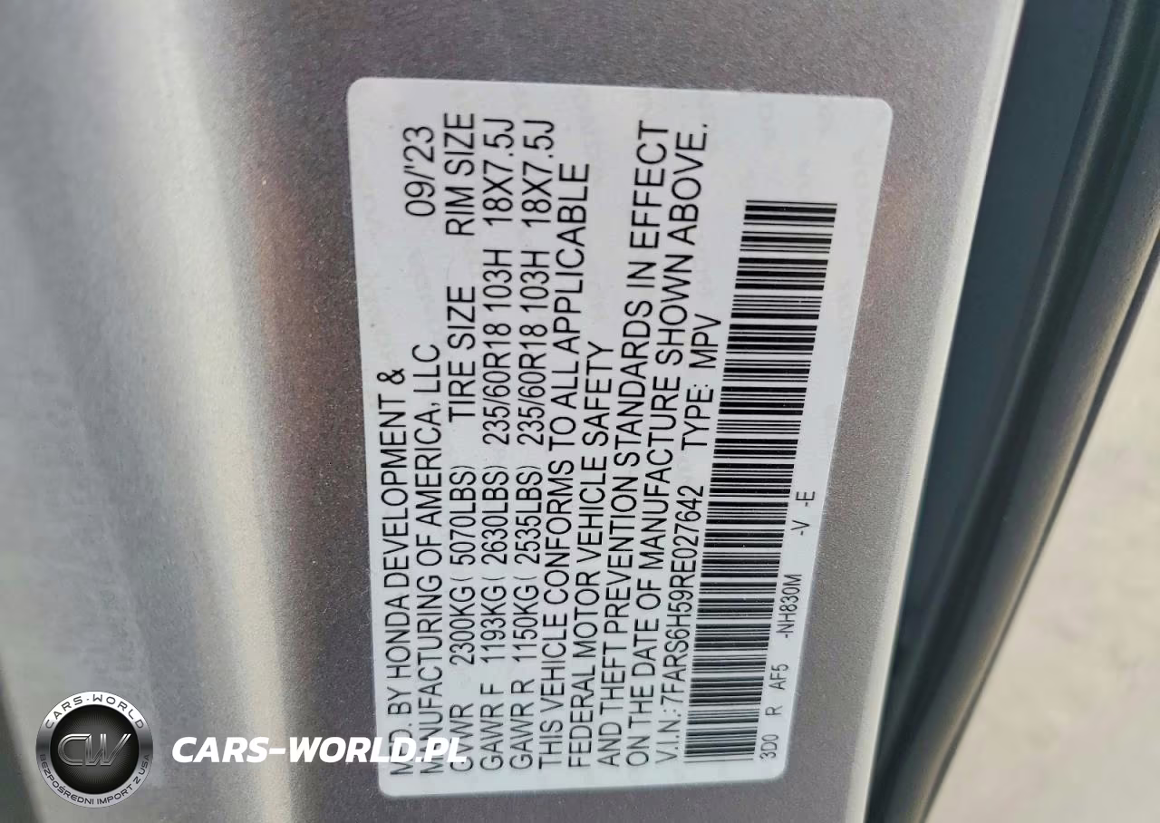 2024 Honda Cr-V Sport VIN:7FARS6H59RE027642 - 13