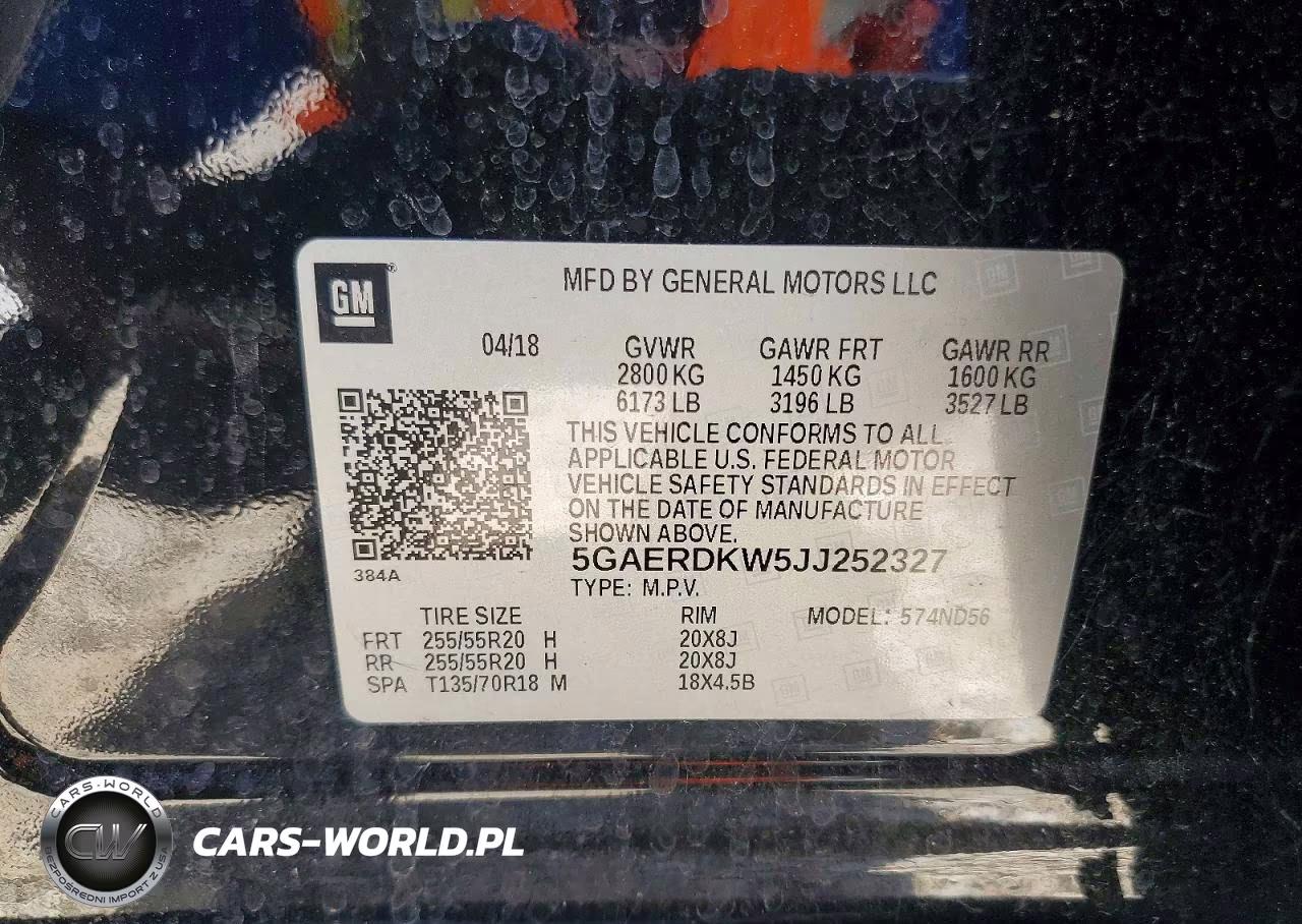 2018 Buick Enclave Avenir VIN:5GAERDKW5JJ252327 - 14