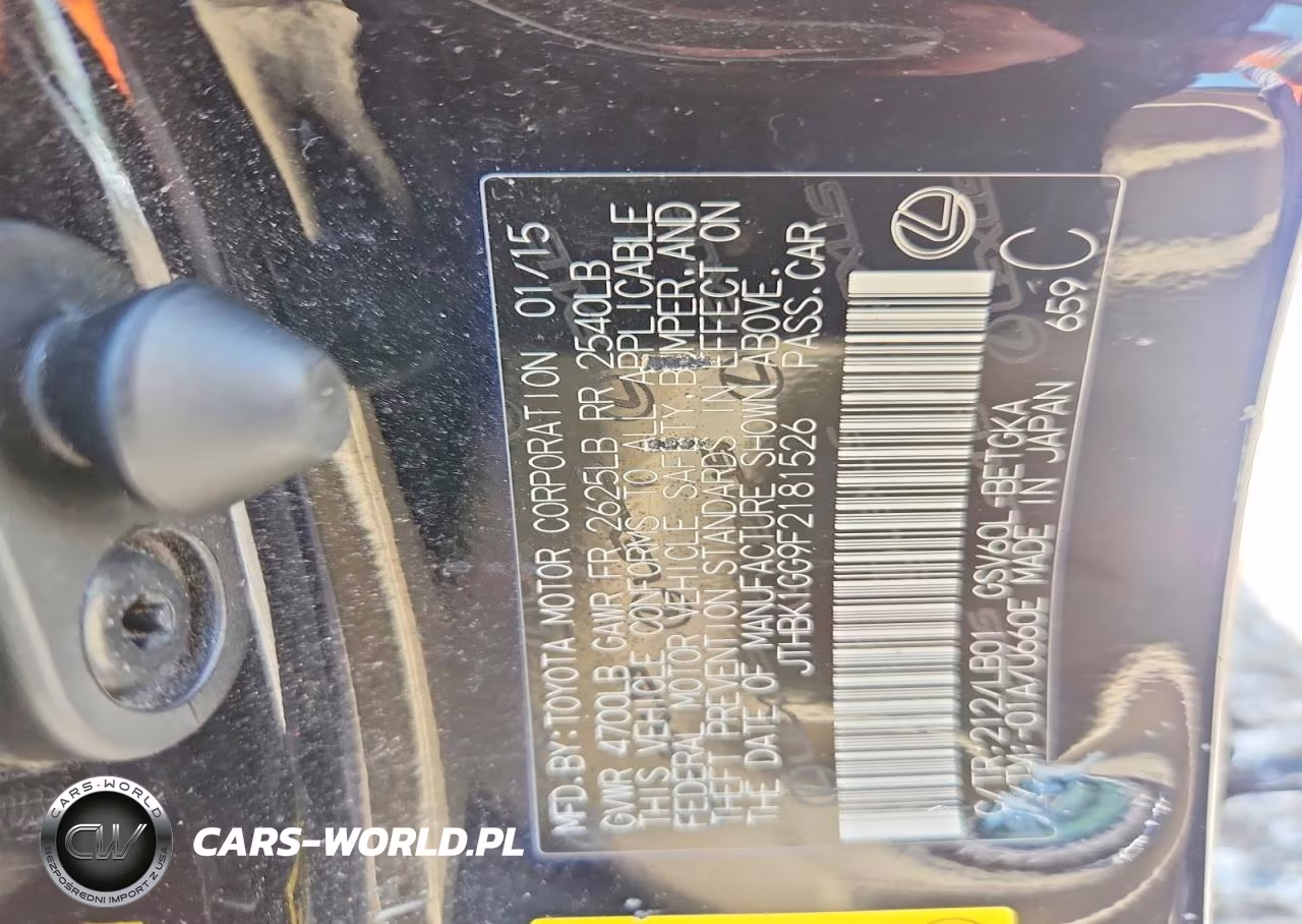 2015 Lexus Es 350 VIN:JTHBK1GG9F2181526 - 12