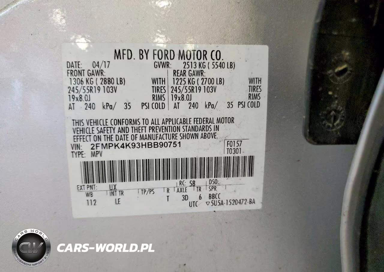 2017 Ford Edge Titanium VIN:2FMPK4K93HBB90751 - 13