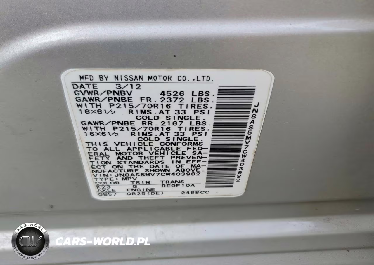 2012 Nissan Rogue S VIN:JN8AS5MV7CW403982 - 14