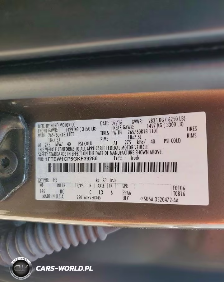 2016 Ford F150 Supercrew VIN:1FTEW1CP6GKF39286 - 12