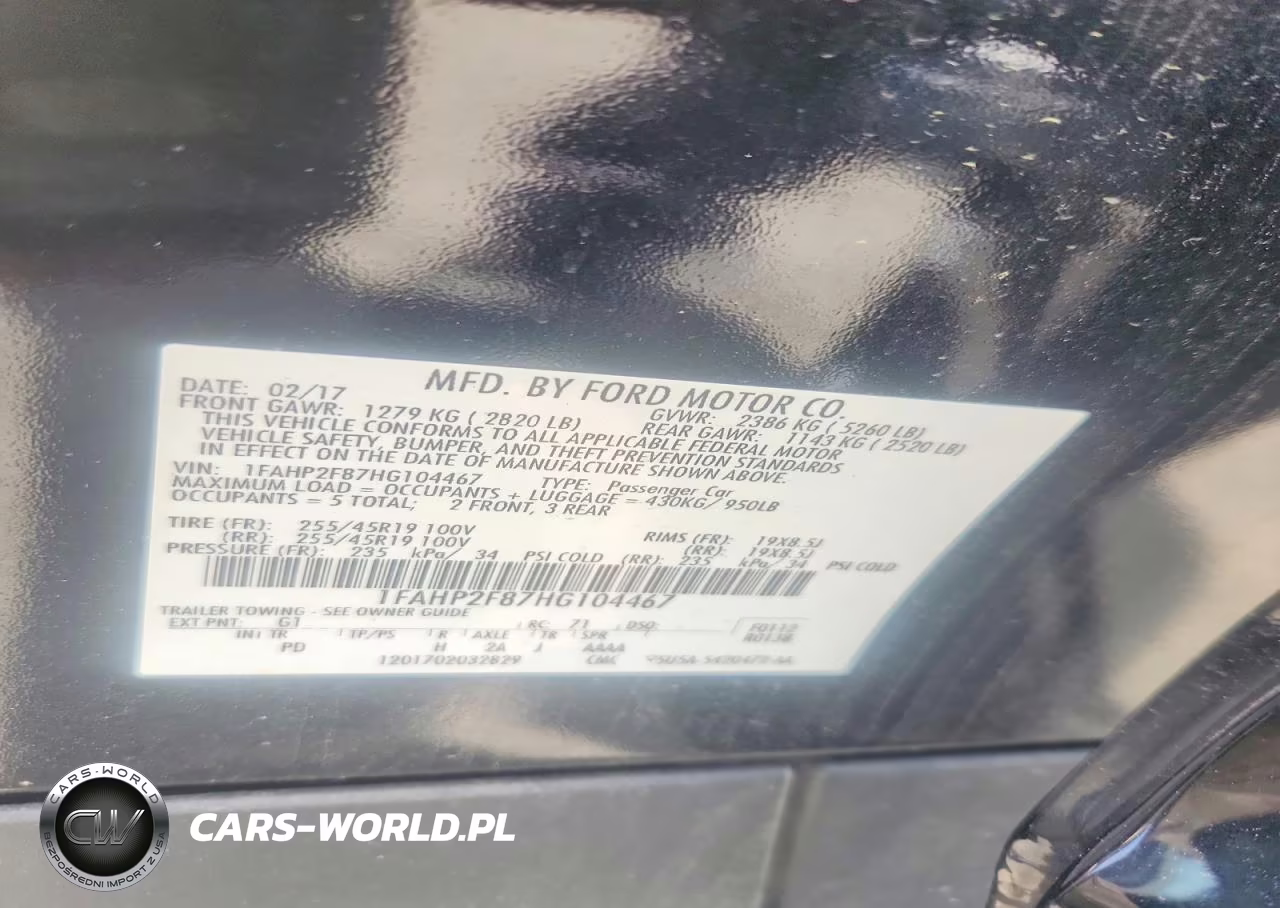 2017 Ford Taurus Limited VIN:1FAHP2F87HG104467 - 12