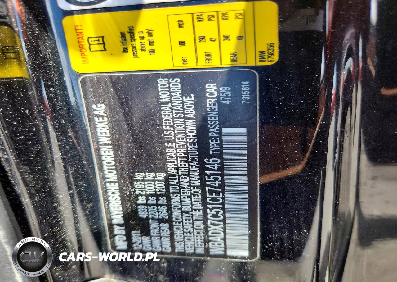 2012 BMW 335 I VIN:WBADX7C51CE745146 - 12