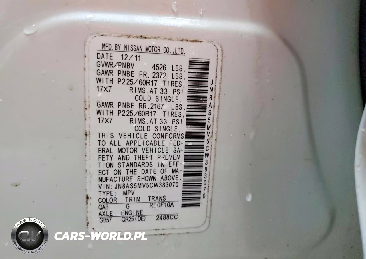 2012 Nissan Rogue VIN:JN8AS5MV5CW383070 - 13