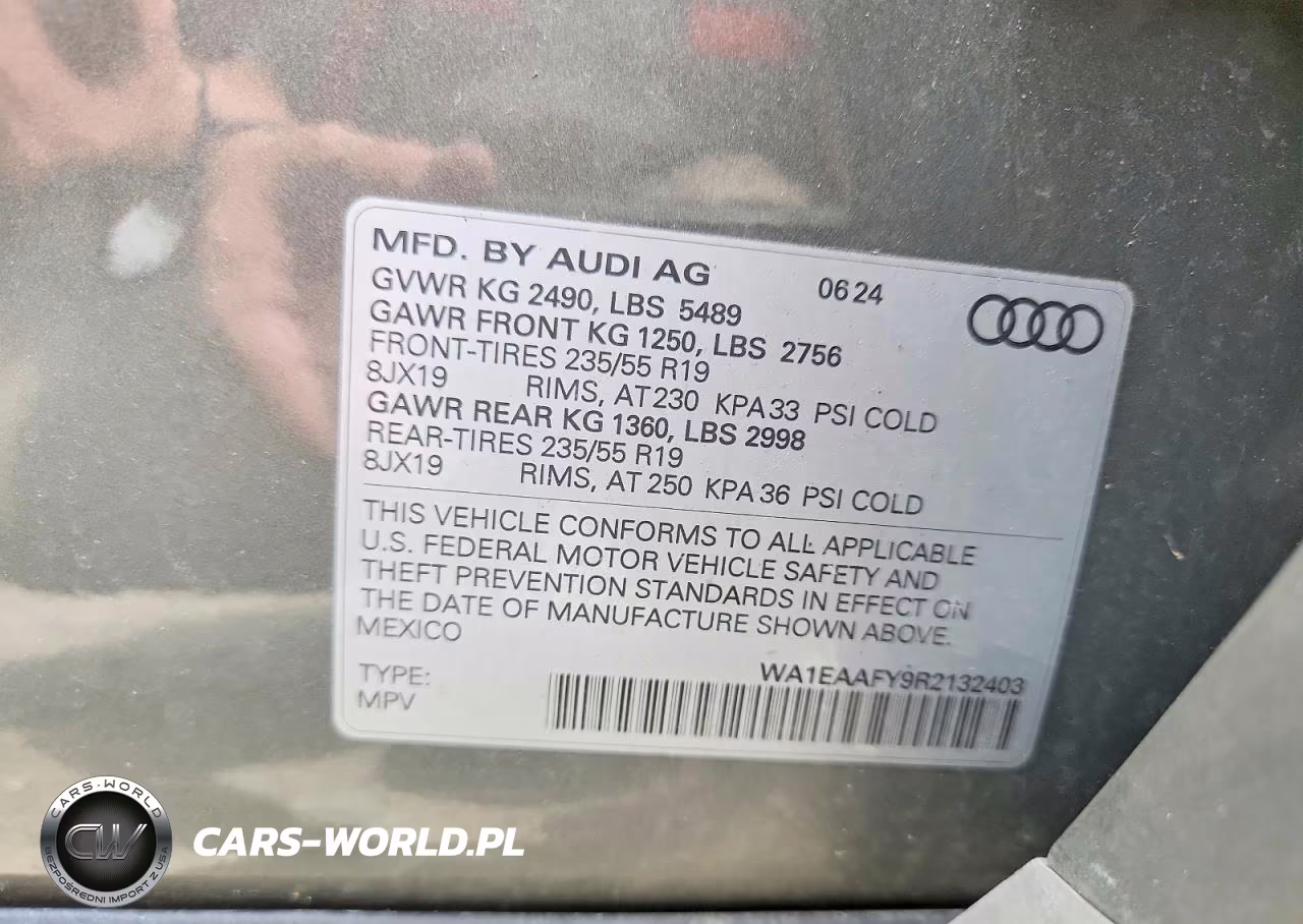 2024 Audi Q5 Premium Plus 45 VIN:WA1EAAFY9R2132403 - 13