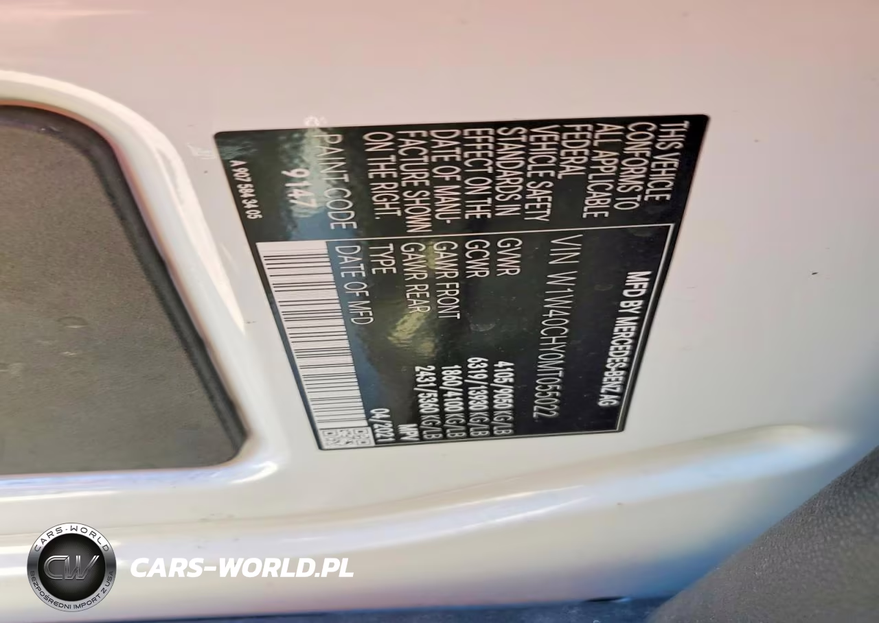 2021 Mercedes-Benz Sprinter 2500 VIN:W1W40CHY0MT055022 - 13