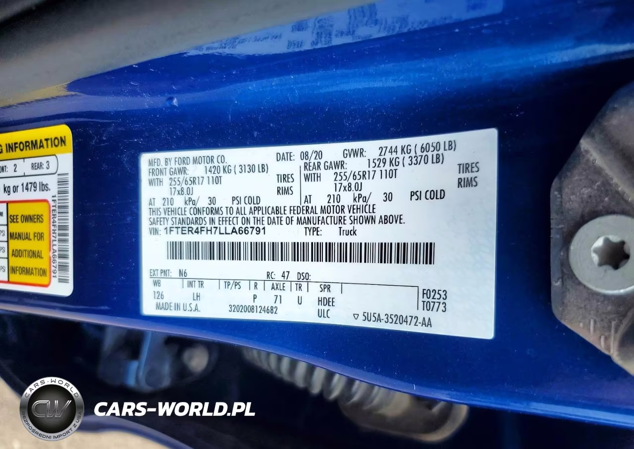 2020 Ford Ranger Xl VIN:1FTER4FH7LLA66791 - 13