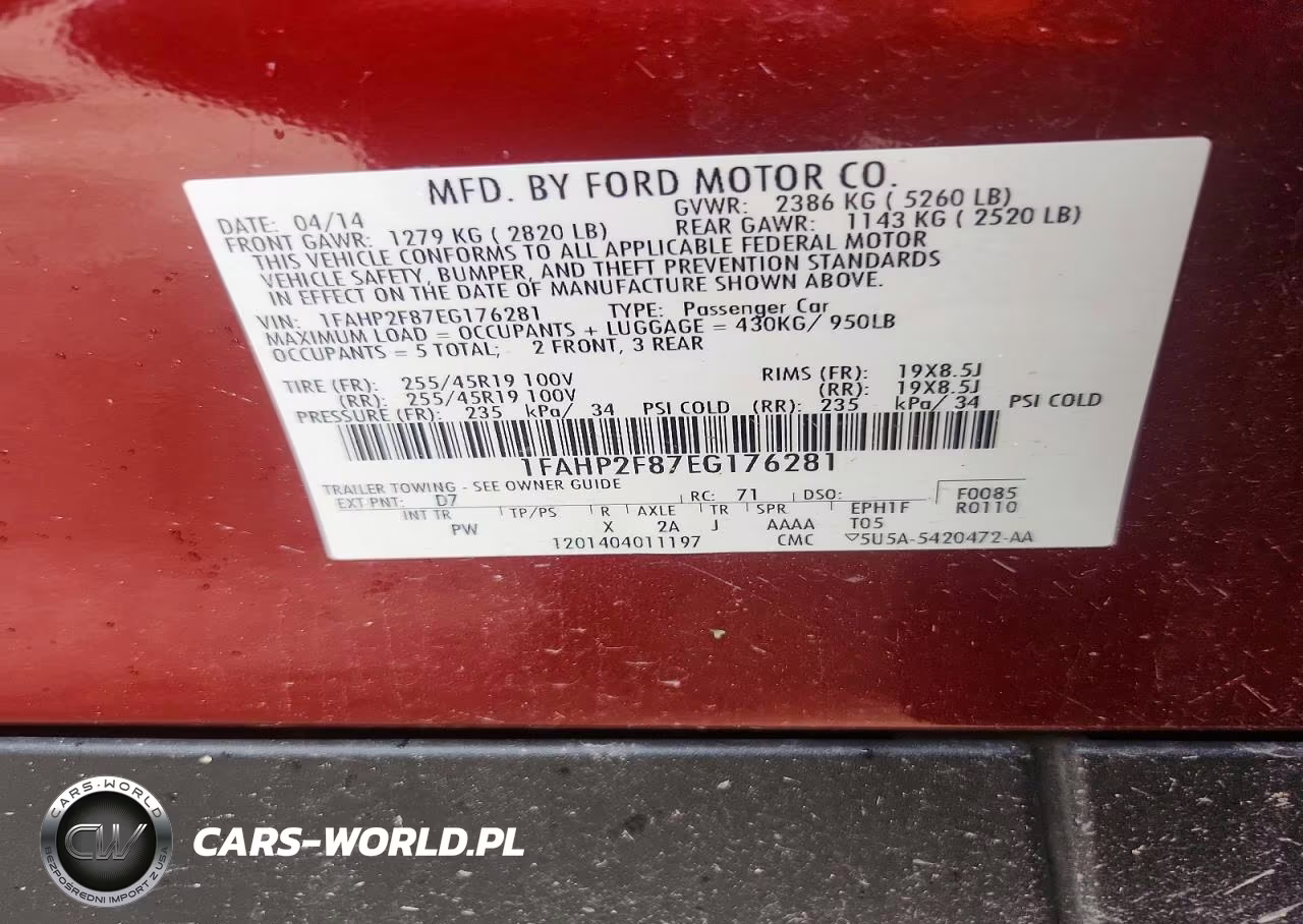 2014 Ford Taurus Limited VIN:1FAHP2F87EG176281 - 12