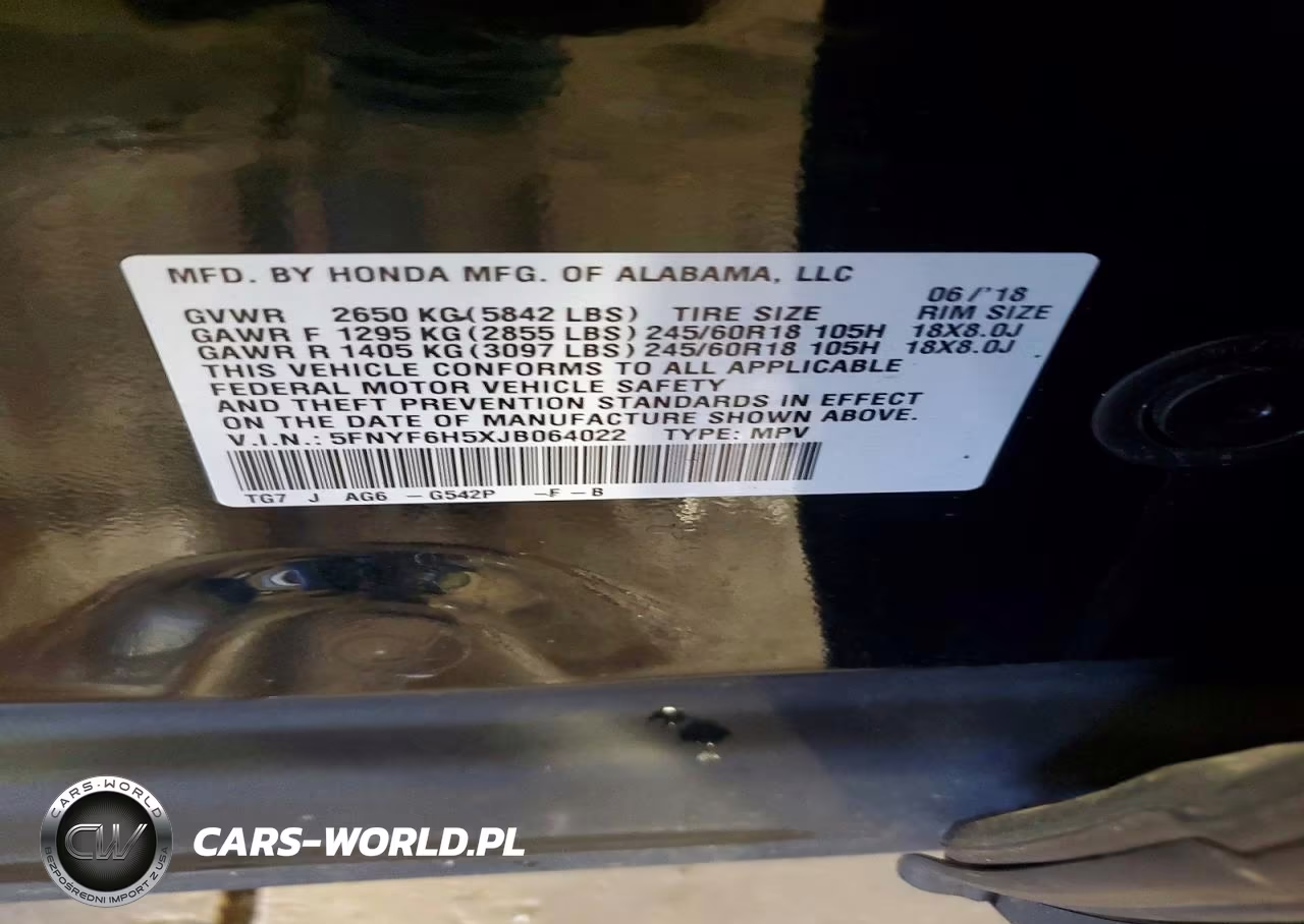 2018 Honda Pilot Exl VIN:5FNYF6H5XJB064022 - 14