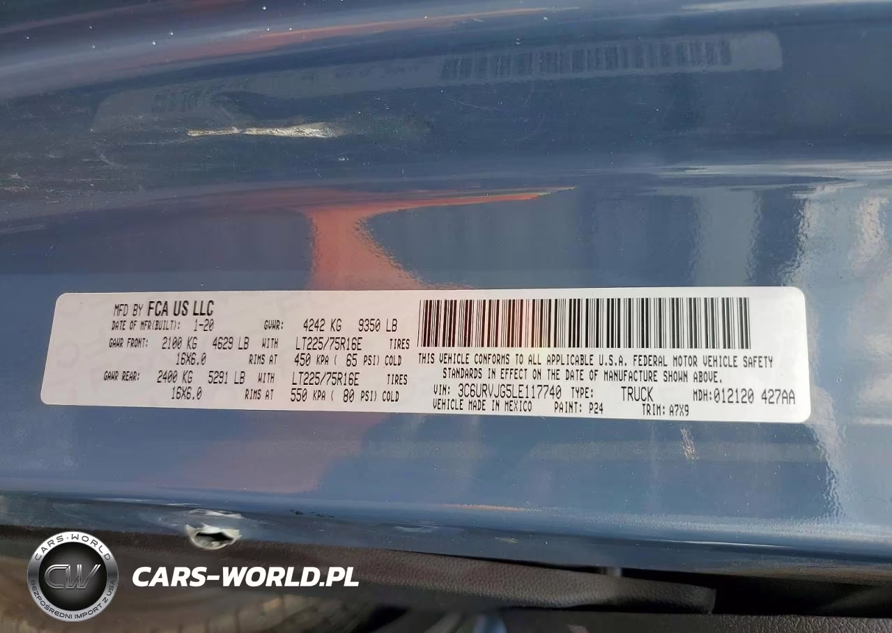 2020 Ram Promaster 3500 3500 High VIN:3C6URVJG5LE117740 - 13