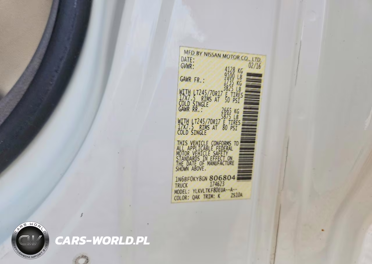 2016 Nissan Nv 2500 Hd Sv VIN:1N6BF0KY8GN806804 - 13