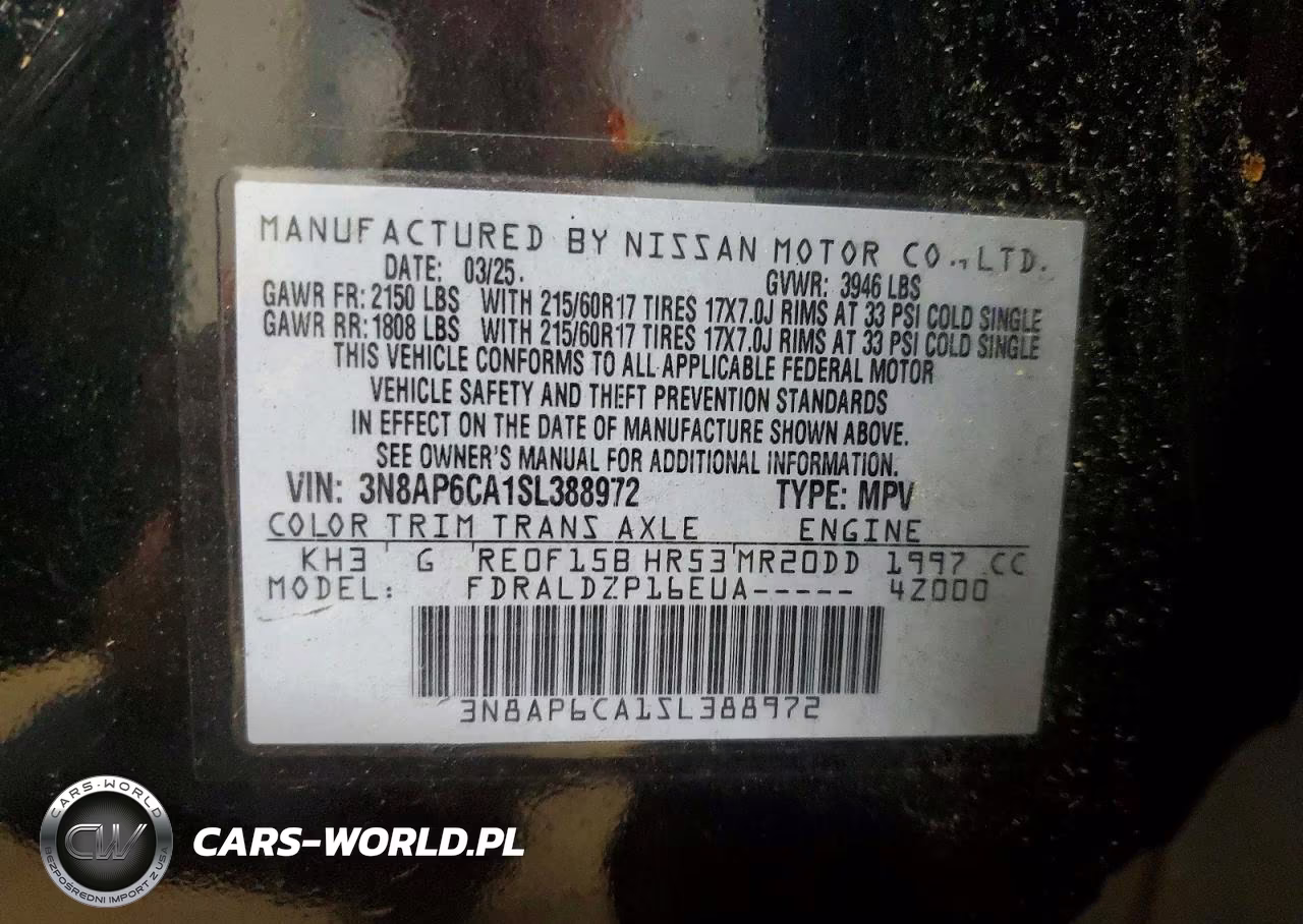 2025 Nissan Kicks Sv VIN:3N8AP6CA1SL388972 - 13