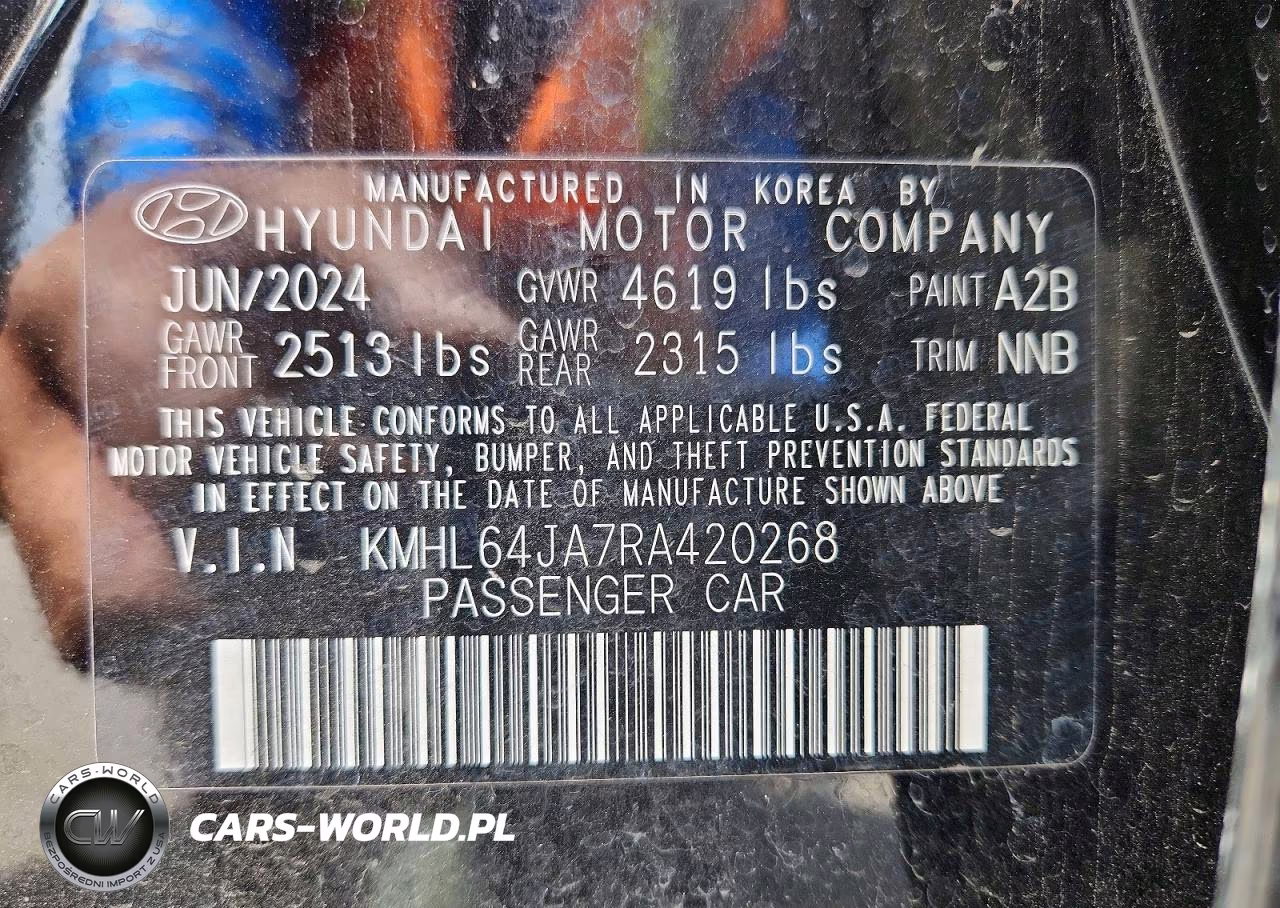 2024 Hyundai Sonata Sel VIN:KMHL64JA7RA420268 - 13