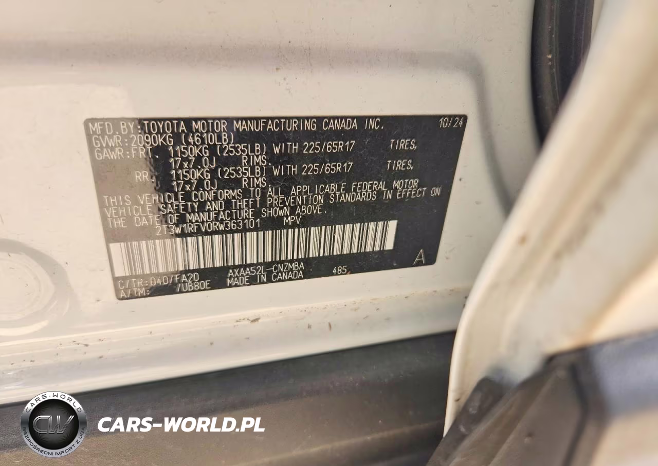2024 Toyota Rav4 Xle VIN:2T3W1RFV0RW363101 - 13