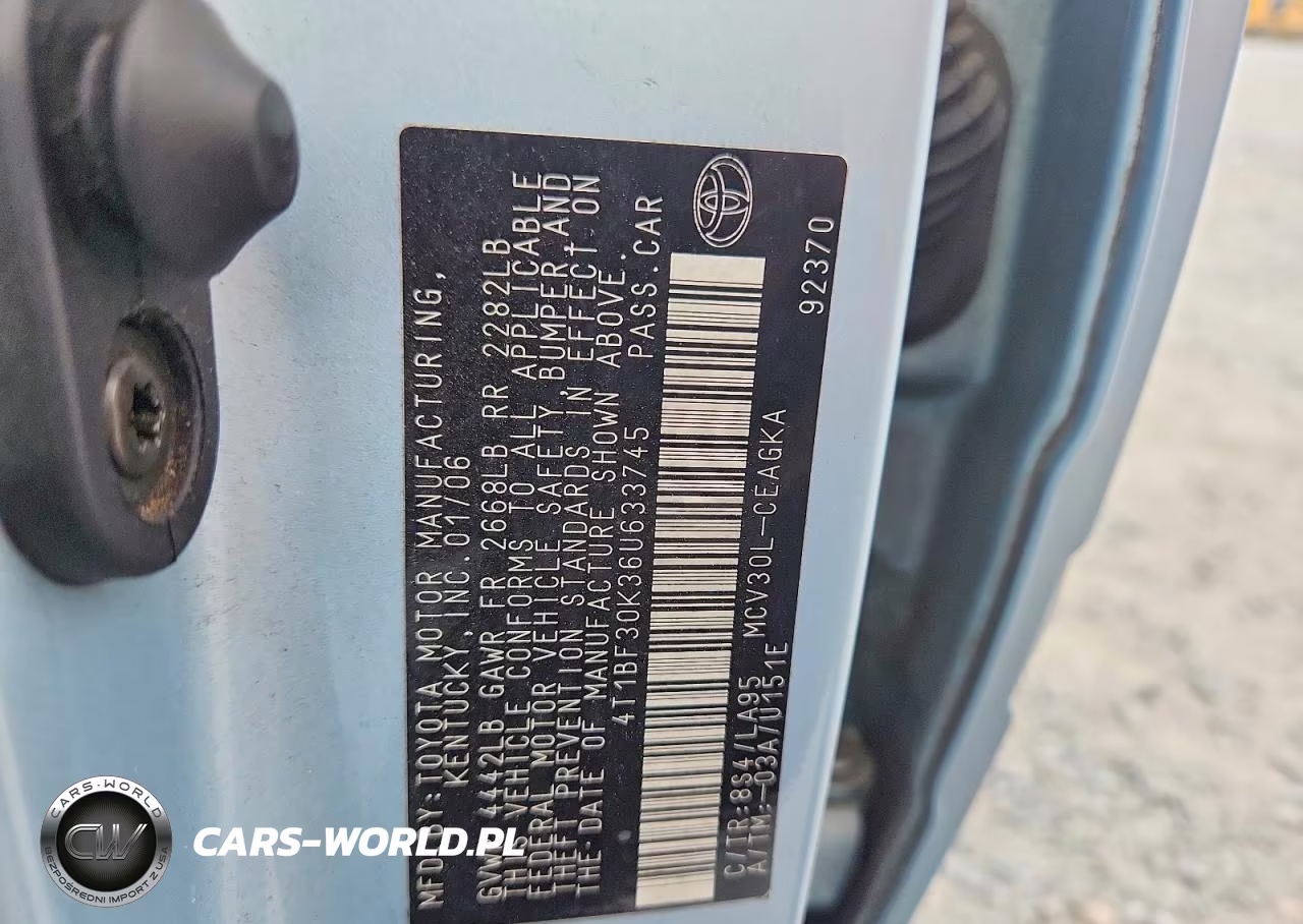 2006 Toyota Camry Xle V6 VIN:4T1BF30K36U633745 - 12