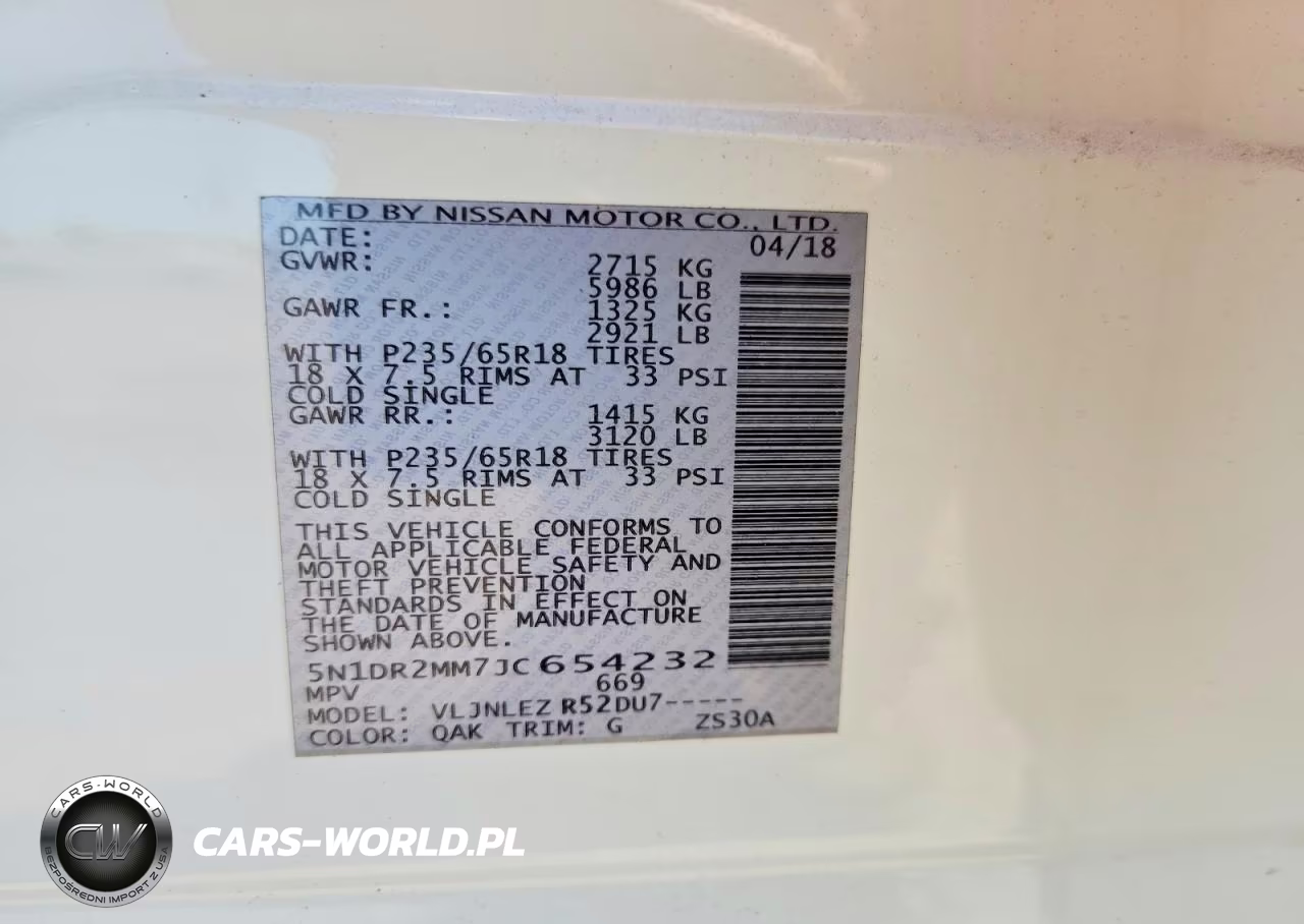 2018 Nissan Pathfinder Sv VIN:5N1DR2MM7JC654232 - 13