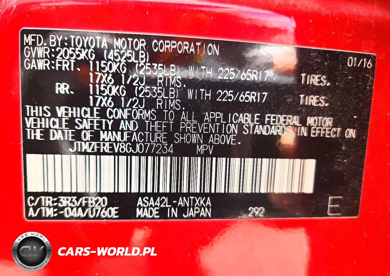 2016 Toyota Rav4 Le VIN:JTMZFREV8GJ077234 - 14