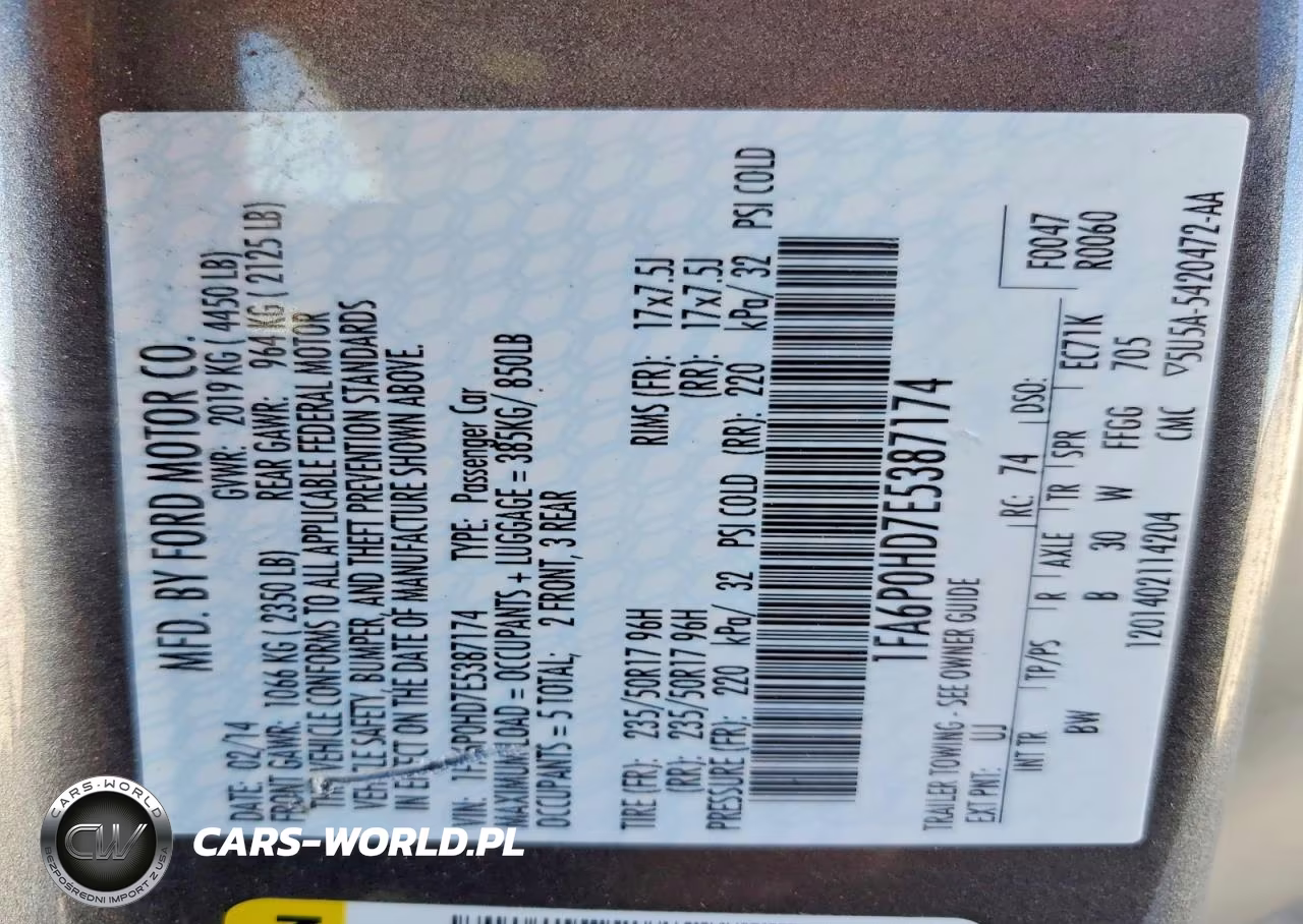 2014 Ford Fusion Se VIN:1FA6P0HD7E5387174 - 12