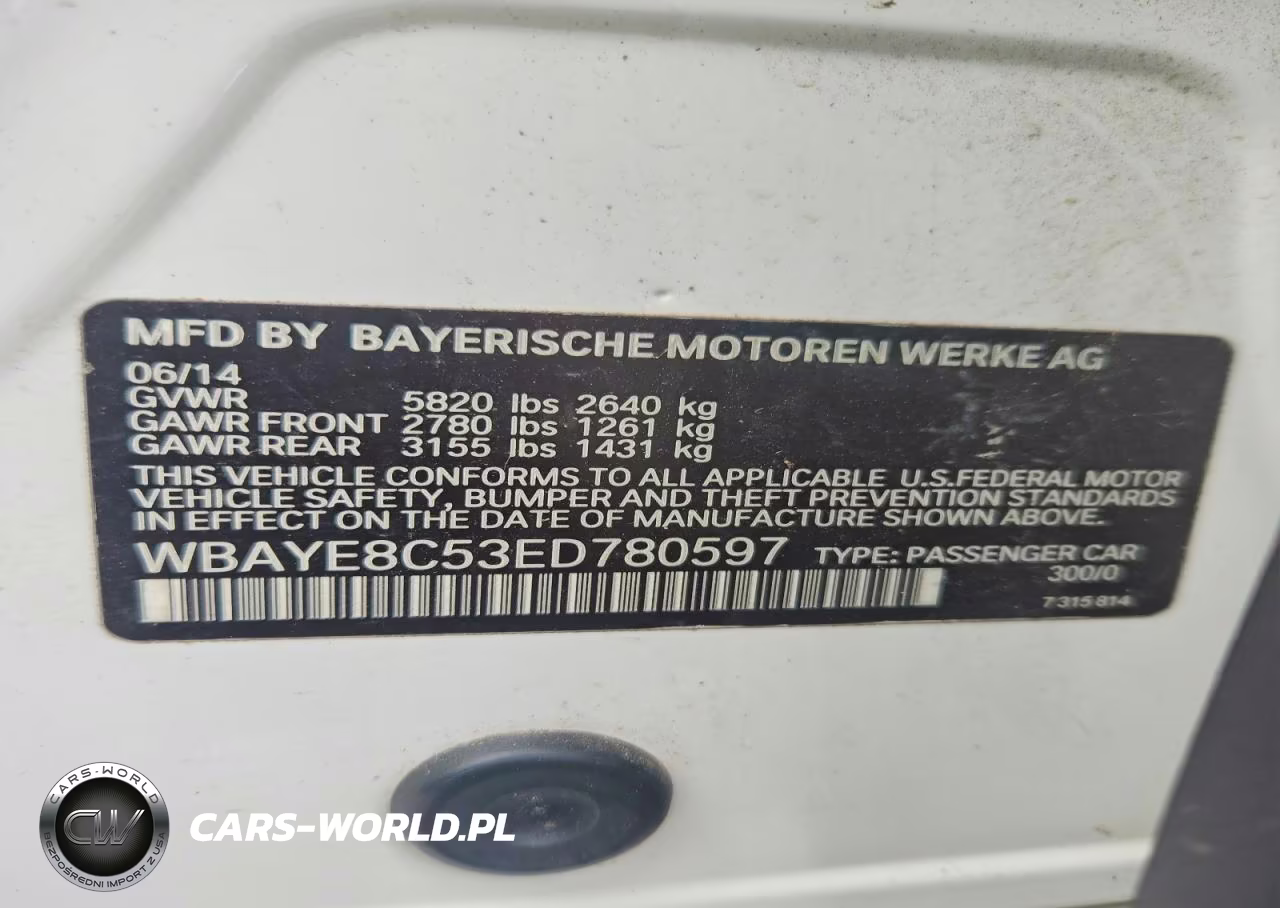 2014 BMW Alpina B7 VIN:WBAYE8C53ED780597 - 12