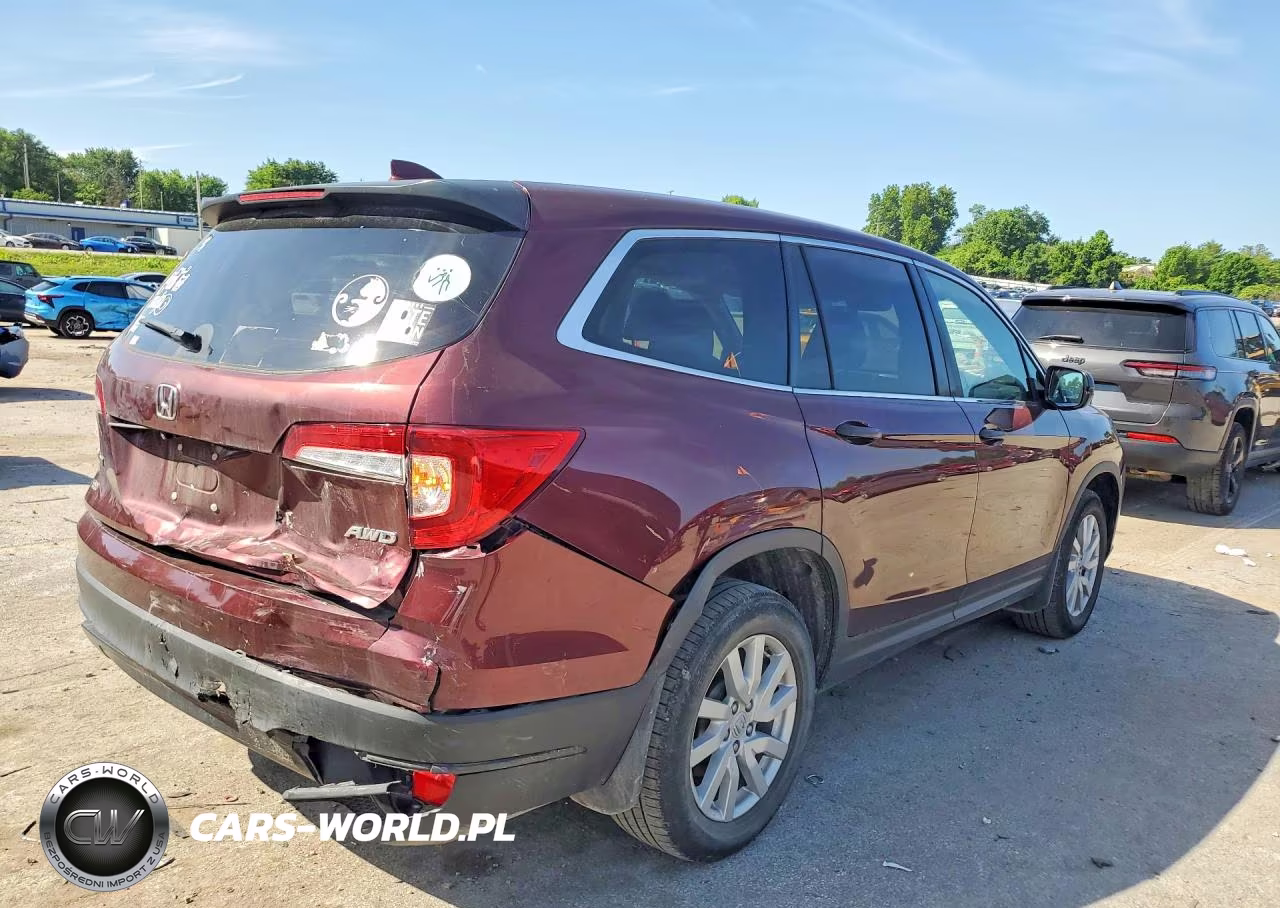 2019 Honda Pilot Lx VIN:5FNYF6H17KB051159 - 3