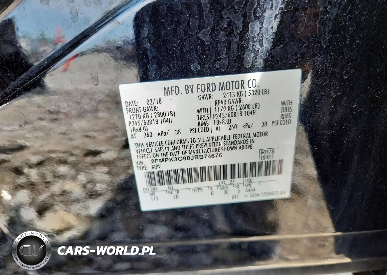 2018 Ford Edge Se VIN:2FMPK3G90JBB74676 - 13