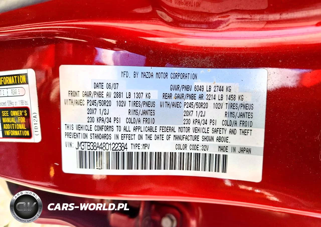2008 Mazda Cx-9 VIN:JM3TB38A480122384 - 13