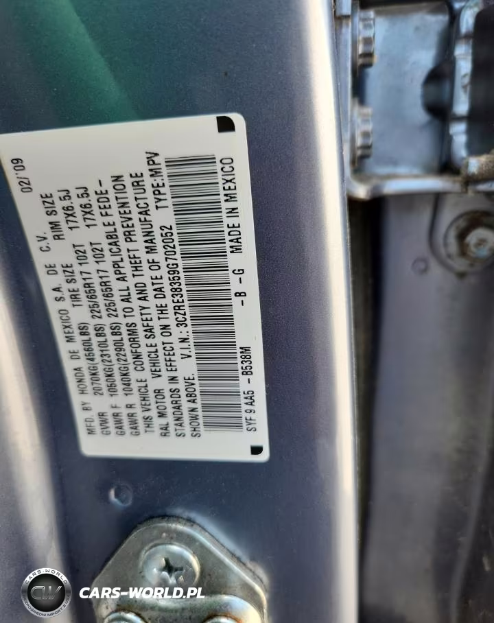 2009 Honda Cr-V Lx VIN:3CZRE38359G702052 - 13