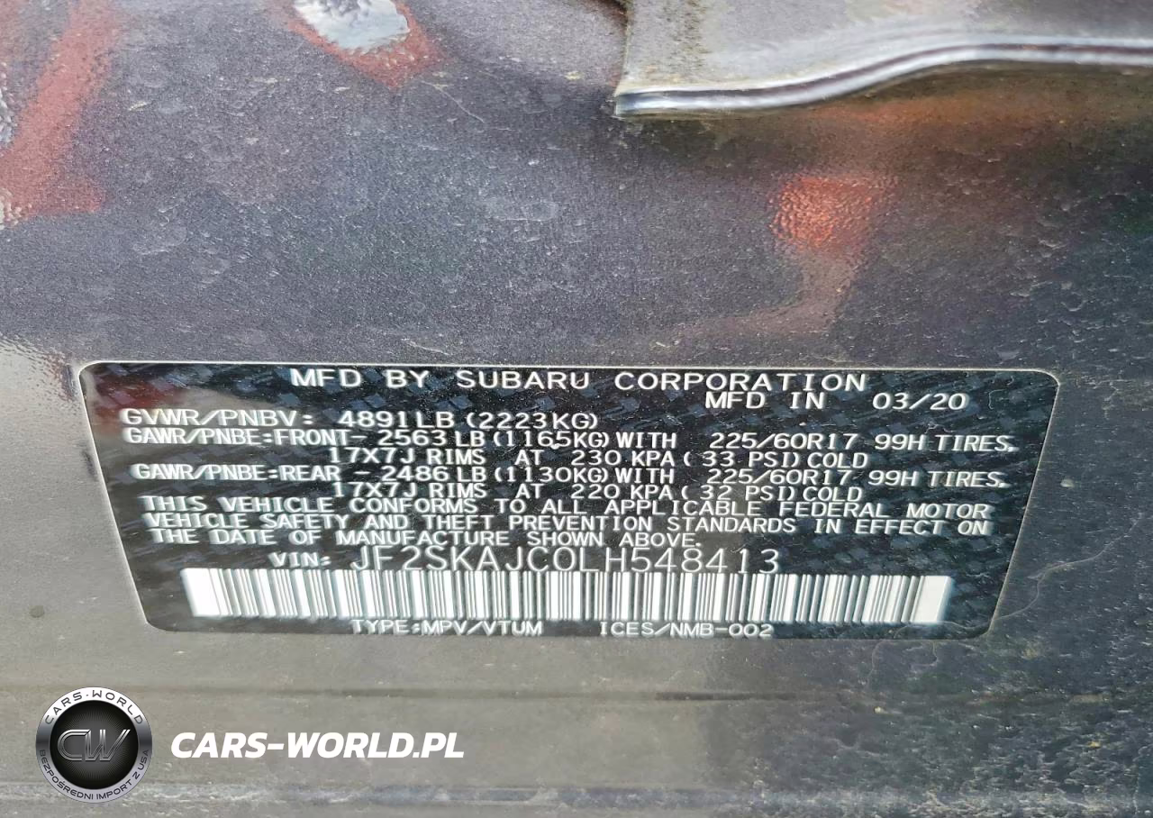 2020 Subaru Forester Premium VIN:JF2SKAJC0LH548413 - 13