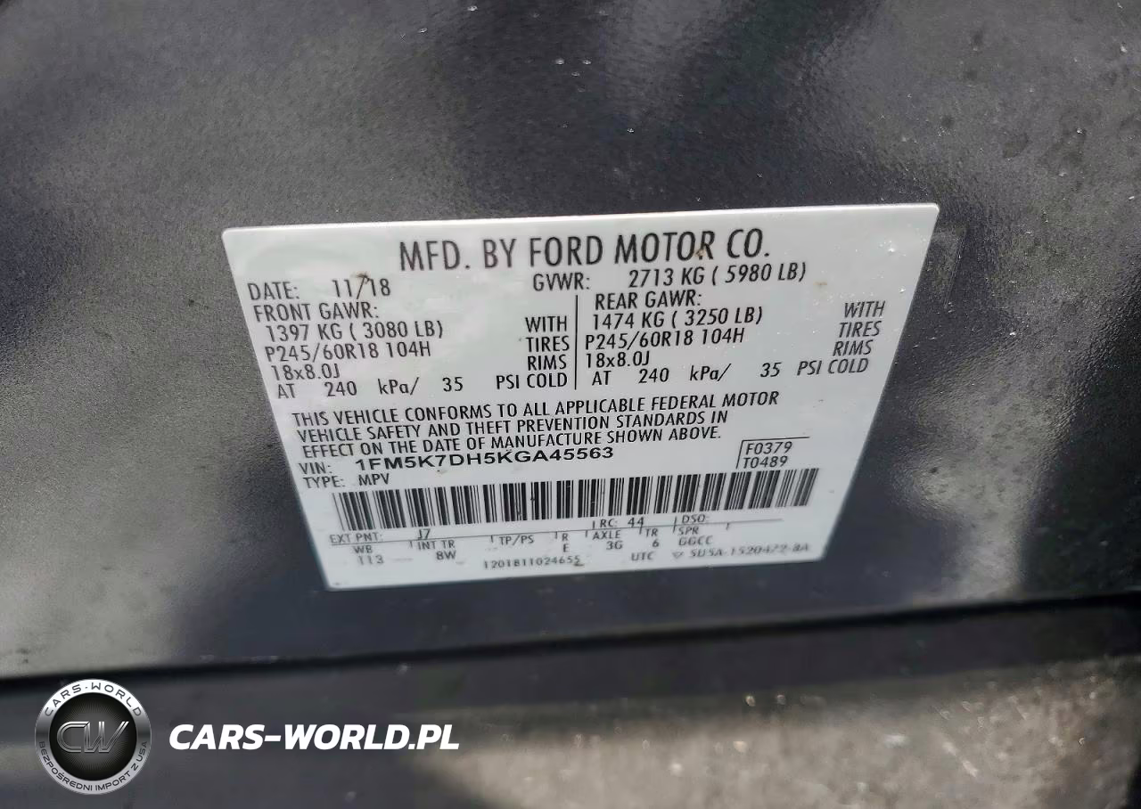 2019 Ford Explorer Xlt VIN:1FM5K7DH5KGA45563 - 13