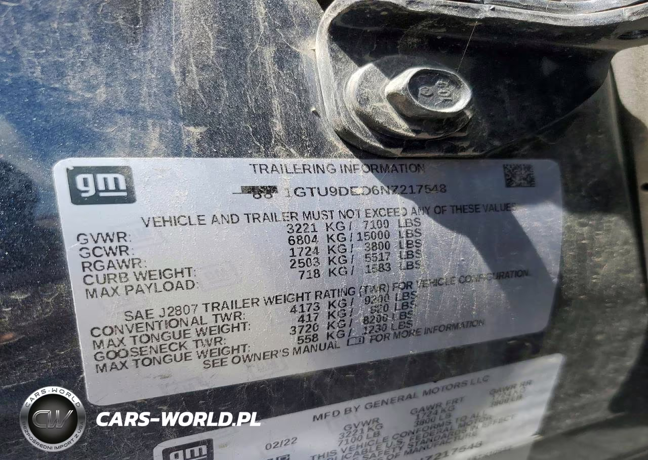 2022 GMC Sierra Limited K1500 Slt VIN:1GTU9DED6NZ217548 - 12