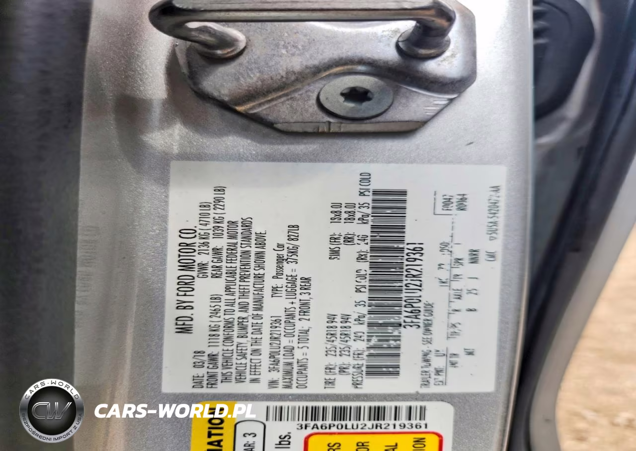 2018 Ford Fusion Se Hybrid VIN:3FA6P0LU2JR219361 - 12