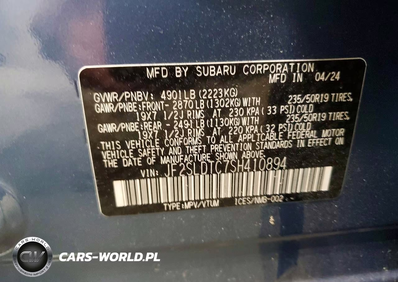 2025 Subaru Forester Touring VIN:JF2SLDTC7SH410894 - 14