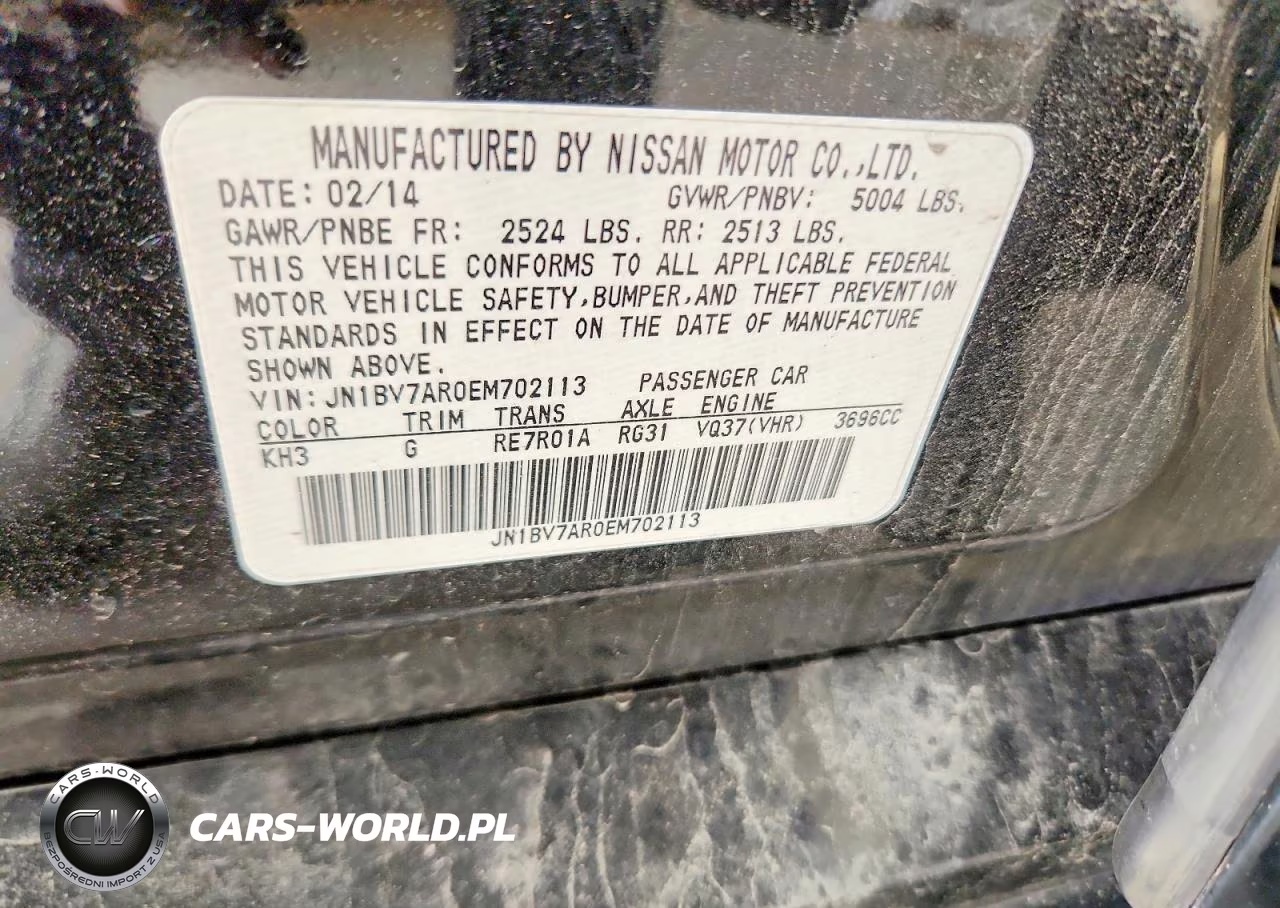 2014 Infiniti Q50 Premium VIN:JN1BV7AR0EM702113 - 12