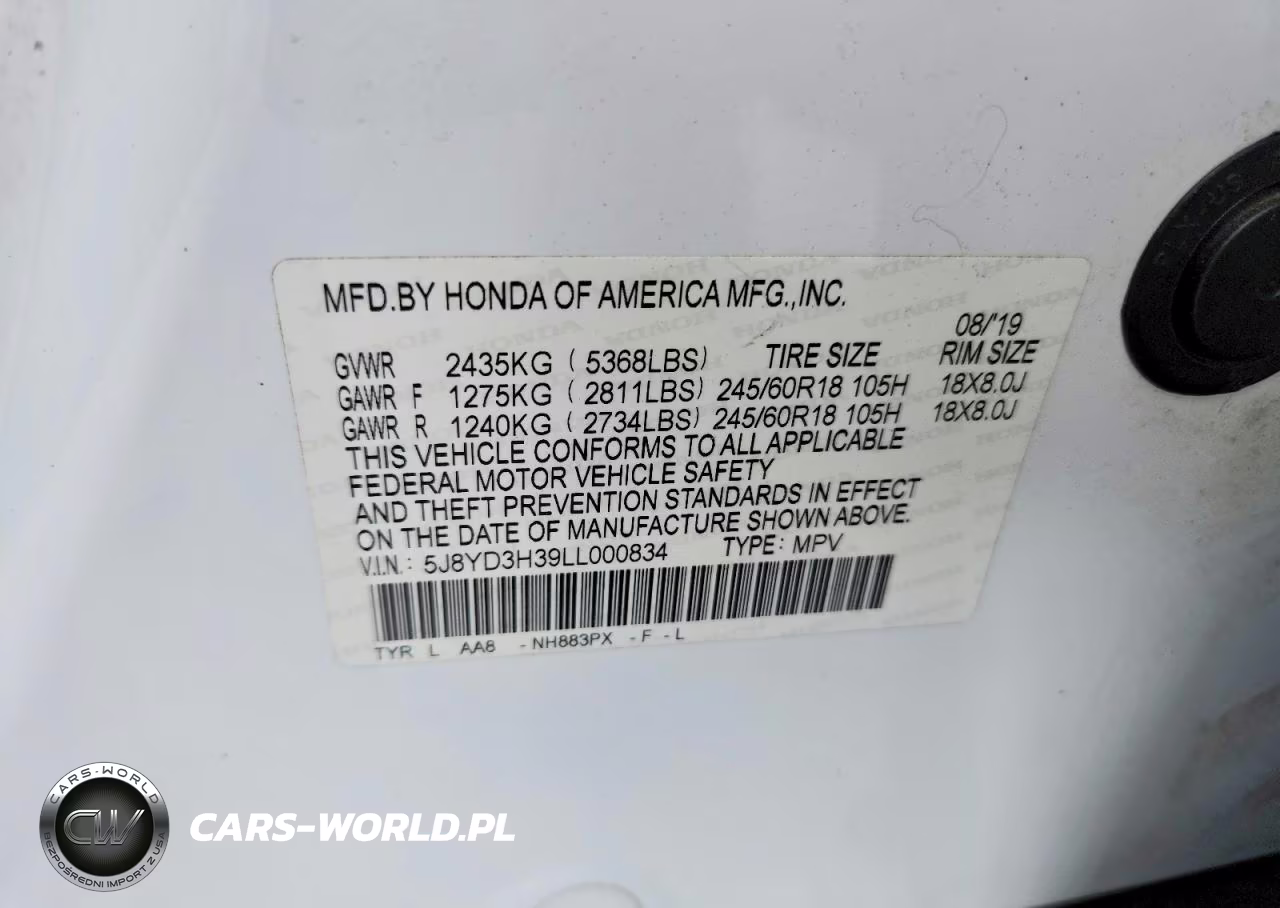 2020 Acura Mdx VIN:5J8YD3H39LL000834 - 13