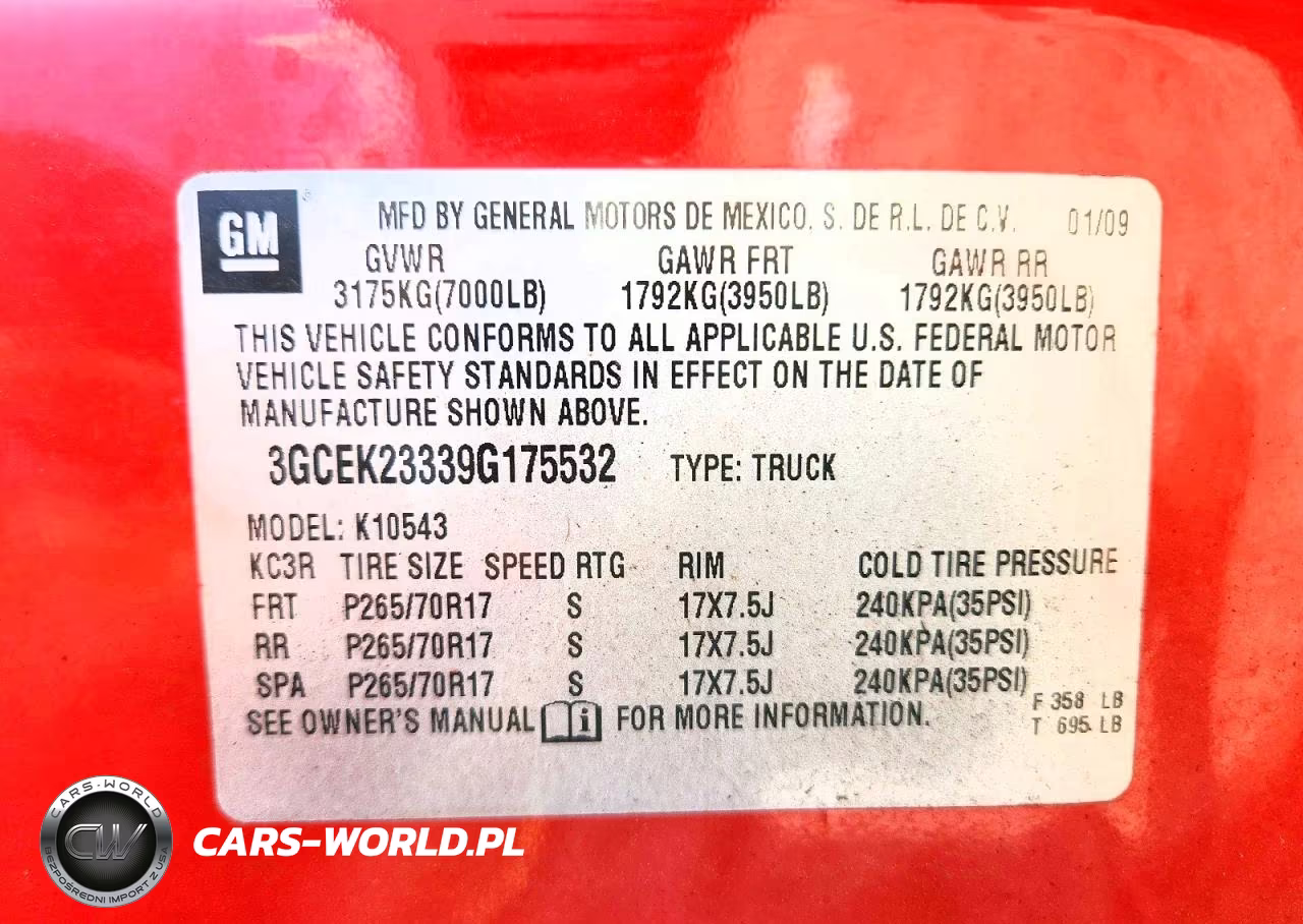 2009 Chevrolet Silverado K1500 Lt VIN:3GCEK23339G175532 - 13