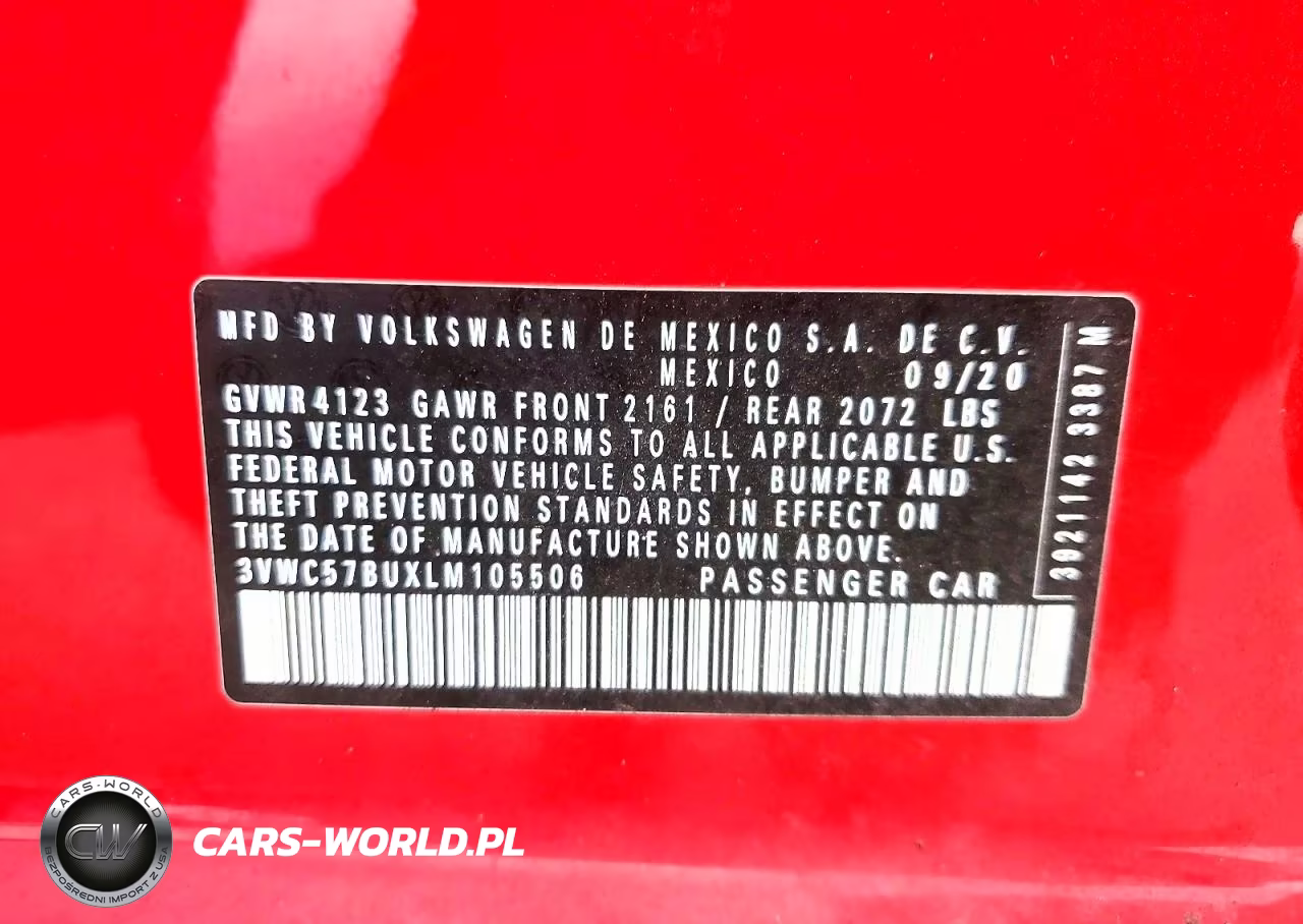 2020 Volkswagen Jetta S VIN:3VWC57BUXLM105506 - 12