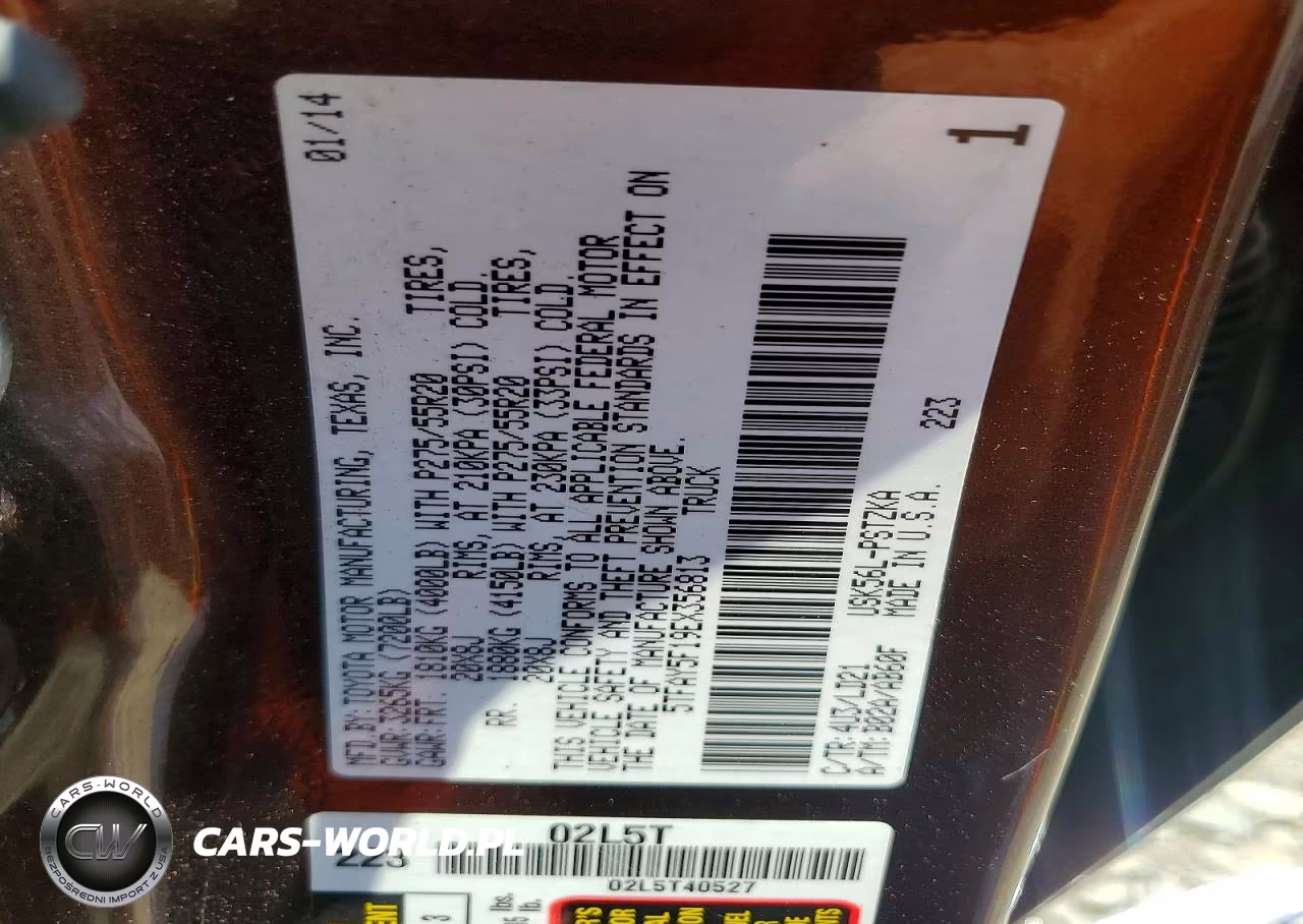 2014 Toyota Tundra Crewmax Platinum VIN:5TFAY5F19EX356813 - 12