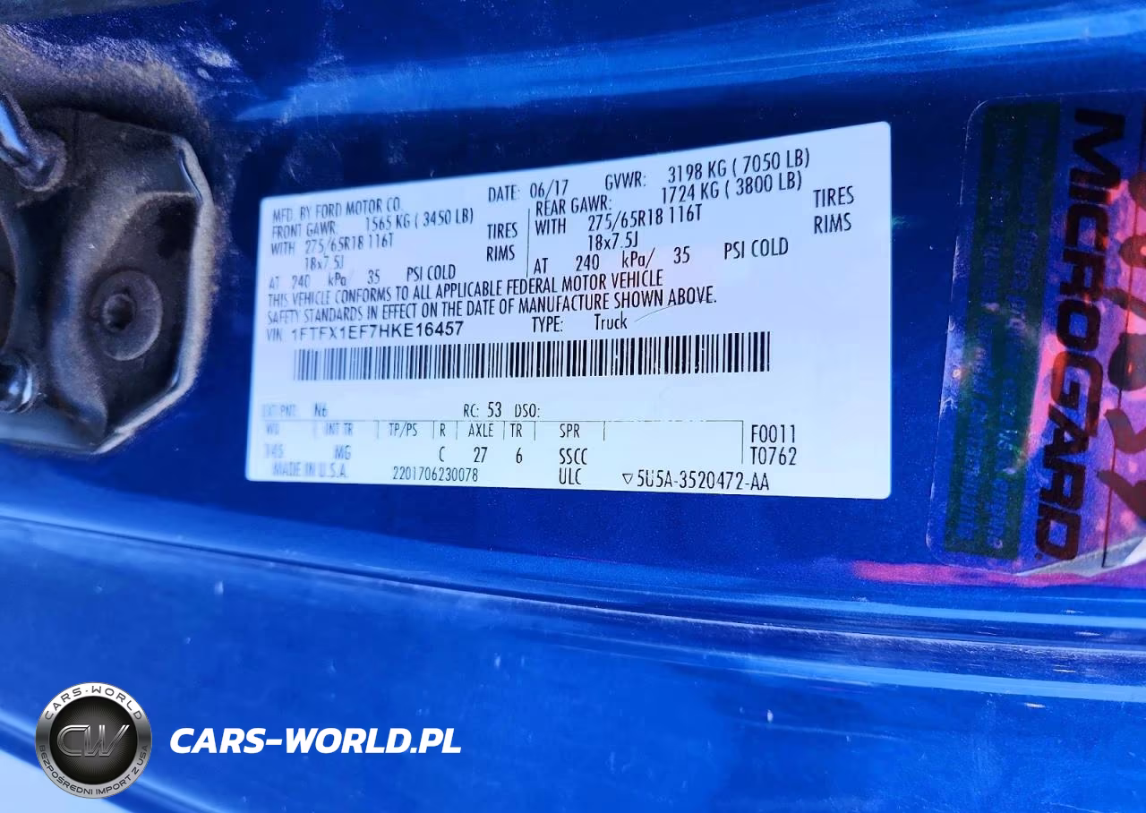 2017 Ford F150 Super Cab VIN:1FTFX1EF7HKE16457 - 12